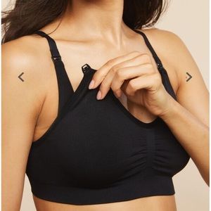 Motherhood Maternity‎ Nursing Bra Seamless Black Large